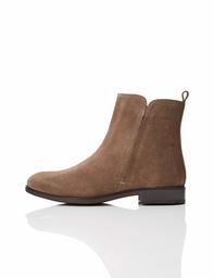 Amazon-Marke: find. Flat Leather Pull On Damen Stiefeletten