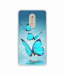 Amazon Brand - Solimo Designer Flying Butterflies UV Printed Soft Back Case Mobile Cover for Lenovo K6 Note