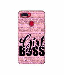 Amazon Brand - Solimo Designer Girl Boss On Pink Sparkle 3D Printed Hard Back Case Mobile Cover for Realme U1