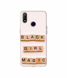 Amazon Brand - Solimo Designer Black Girl Magic 3D Printed Hard Back Case Mobile Cover for Realme 3 Pro