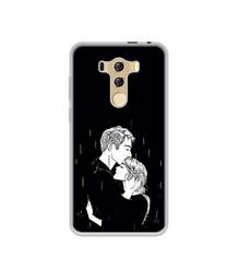 Amazon Brand - Solimo Designer Couples Standing in Rain UV Printed Soft Back Case Mobile Cover for I Kall K4