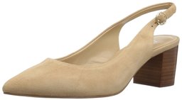 Amazon Brand - The Fix Women's Ramsey Sling Back Block Heel Dress Pump,Camel,6.5 B US