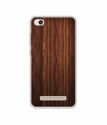 Amazon Brand - Solimo Designer Wooden Texture UV Printed Soft Back Case Mobile Cover for Mi Redmi 4A