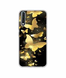 Amazon Brand - Solimo Designer Golden Butterfly Pattern UV Printed Soft Back Case Mobile Cover for Tecno Phantom 9