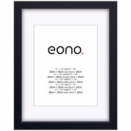 Eono Picture Frames Made of Solid Wood, Black