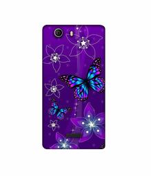 Amazon Brand - Solimo Designer Butterflies 3D Printed Hard Back Case Mobile Cover for Micromax Canvas Nitro 2 E311