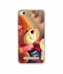 Amazon Brand - Solimo Designer Teddy Bear UV Printed Soft Back Case Mobile Cover for Mi Redmi 4A