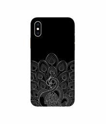 Amazon Brand - Solimo Designer Peacock Pattern 3D Printed Hard Back Case Mobile Cover for Apple iPhone Xs Max