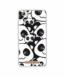 Amazon Brand - Solimo Designer Panda Texture UV Printed Soft Back Case Mobile Cover for Gionee Marathon M5 lite