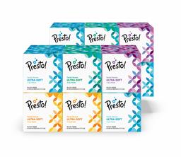 Amazon Brand - Presto! Ultra 3-Ply Facial Tissue 66CT 12 Pack