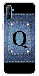 Amazon Brand - Solimo Designer Multicolor Button Jeans Alphabet-Q Printed Soft Back Case Mobile Cover for Realme C3