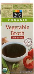 365 Everyday Value, Organic Low Sodium Vegetable Broth, 32 fl oz