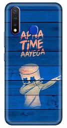 Amazon Brand - Solimo Designer Apna Time Ayega Blue Design 3D Printed Hard Back Case Mobile Cover for Vivo Y19 / Vivo U20