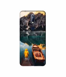 Amazon Brand - Solimo Designer Lake View 3D Printed Hard Back Case Mobile Cover for Nokia 7.1