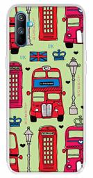 Amazon Brand - Solimo Designer Multicolor Bus Green Pattern Printed Soft Back Case Mobile Cover for Realme C3