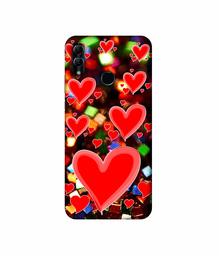 Amazon Brand - Solimo Designer Heart Texture on Glitters 3D Printed Hard Back Case Mobile Cover for Honor 10 Lite