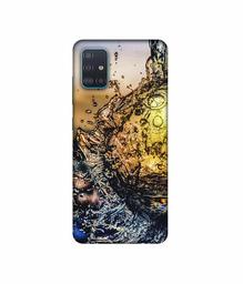 Amazon Brand - Solimo Designer Water Drop Reflection 3D Printed Hard Back Case Mobile Cover for Samsung Galaxy A51