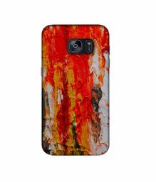 Amazon Brand - Solimo Designer Orange Color Spread 3D Printed Hard Back Case Mobile Cover for Samsung Galaxy S7 Edge