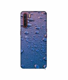 Amazon Brand - Solimo Designer Water Drops 3D Printed Hard Back Case Mobile Cover for Oppo A91