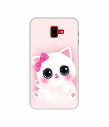 Amazon Brand - Solimo Designer Babby Kitty UV Printed Soft Back Case Mobile Cover for Samsung Galaxy J6 Plus