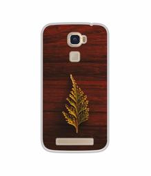 Amazon Brand - Solimo Designer Leaf on Wood UV Printed Soft Back Case Mobile Cover for Lyf Water 9