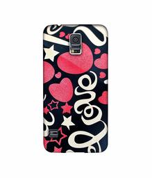 Amazon Brand - Solimo Designer Love You 3D Printed Hard Back Case Mobile Cover for Samsung Galaxy S5 i9600