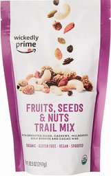 Wickedly Prime Organic Sprouted Trail Mix, Fruits, Seeds & Nuts, 10.5 Ounce