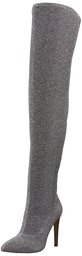 The Fix MIA Pointed-Toe Thigh-High Sock Boot Botas por Encima de la Rodilla, Gris, 38 EU