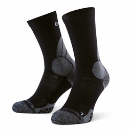 Eono Essentials Hiking and Trekking Socks for Men and Women (Pack of 2) Merino Wool Black EU 47-50