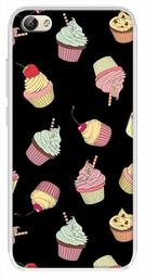 Amazon Brand - Solimo Designer Multicolor Cupcake Pattern Printed Soft Back Case Mobile Cover for Vivo Y69