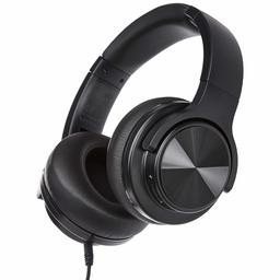 AmazonBasics Casque supra-auriculaire Bluetooth sans fil avec câble micro-USB et câble audio 3,5 - Noir