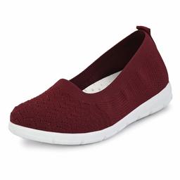 Flavia Women's Burgandy Running Shoes-6 UK (38 EU) (7 US) (FKT/FB-04/BUG)