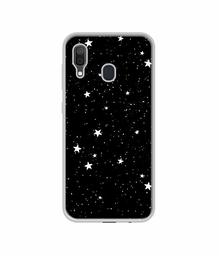 Amazon Brand - Solimo Designer Stars UV Printed Soft Back Case Mobile Cover for Samsung Galaxy A30