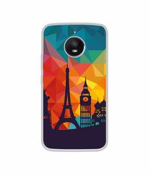 Amazon Brand - Solimo Designer Colored Paris UV Printed Soft Back Case Mobile Cover for Motorola Moto E4 Plus