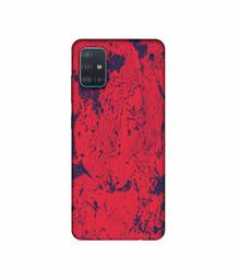 Amazon Brand - Solimo Designer Red Paint 3D Printed Hard Back Case Mobile Cover for Samsung Galaxy A51