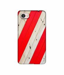 Amazon Brand - Solimo Designer Red and Cream Color Wood 3D Printed Hard Back Case Mobile Cover for Xiaomi Redmi Y1 Lite