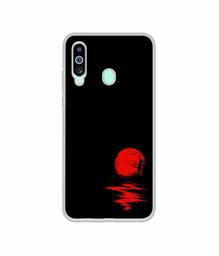 Amazon Brand - Solimo Designer Red Moon UV Printed Soft Back Case Mobile Cover for Samsung Galaxy M40