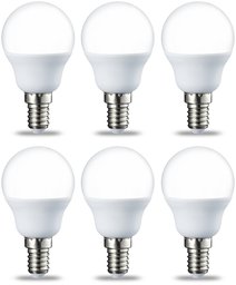 AmazonBasics LED E14 Small Edison Screw Golf Ball P45 Bulb, 5.5W (Equivalent to 40W)