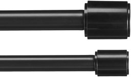 AmazonBasics 1-Inch Double Curtain Rod with Cap Finials