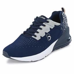 Bourge Men's Loire-183 Navy and Grey Running Shoes-8 UK (42 EU) (9 US) (Loire-183-08)