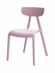 AmazonBasics Stackable Kids Chairs, Plastic, Pink, 2-Pack