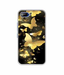 Amazon Brand - Solimo Designer Golden Butterfly Pattern UV Printed Soft Back Case Mobile Cover for Itel A25