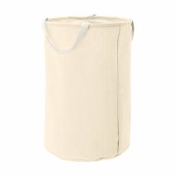 AmazonBasics Fabric Storage Bin - Tall Round, Natural