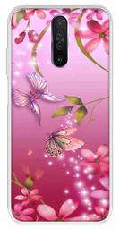 Amazon Brand - Solimo Designer Multicolor Butterfly Pink Design Printed Soft Back Case Mobile Cover for Poco X2 / Xiaomi Redmi K30