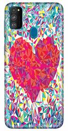 Amazon Brand - Solimo Designer Heart Design 3D Printed Hard Back Case Mobile Cover for Samsung Galaxy M21 / M30s