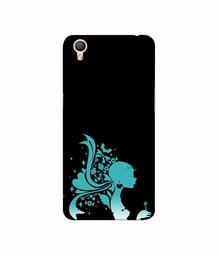 Amazon Brand - Solimo Designer Lady Vector N 3D Printed Hard Back Case Mobile Cover for Oppo A37