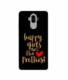 Amazon Brand - Solimo Designer Happy Girls are The Prettiest 3D Printed Hard Back Case Mobile Cover for Huawei Mate 9