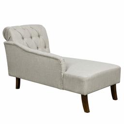 Amazon Brand – Ravenna Home Classic Tufted Chaise Lounge, 58.3