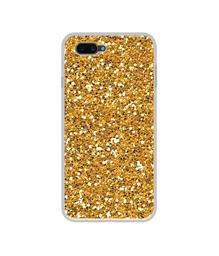 Amazon Brand - Solimo Designer Golden Sparkle UV Printed Soft Back Case Mobile Cover for Oppo A3S