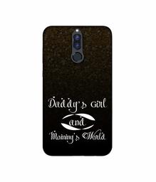 Amazon Brand - Solimo Designer Daddy's Girl and Mummy World 3D Printed Hard Back Case Mobile Cover for Huawei Honor 9i